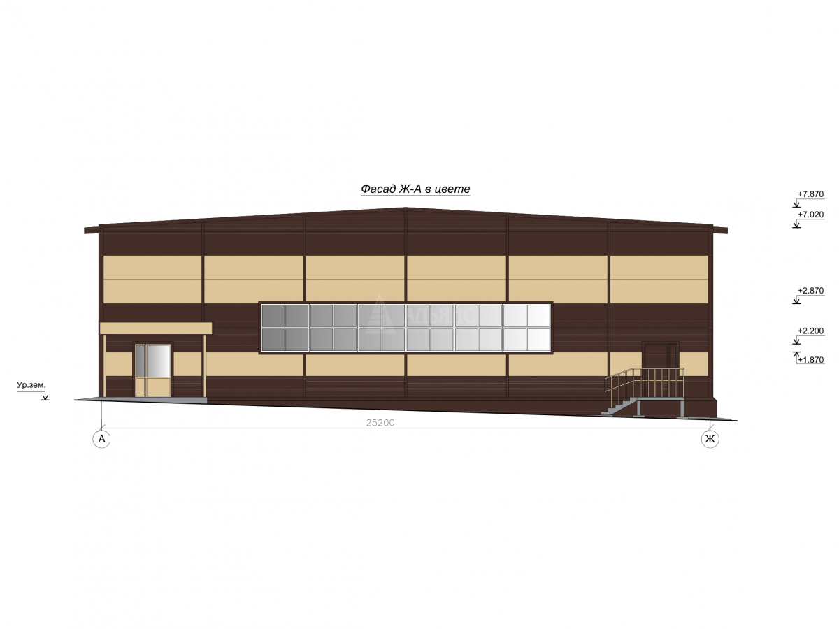 3D визуализация Магазин из сэндвич-панелей - фото 4