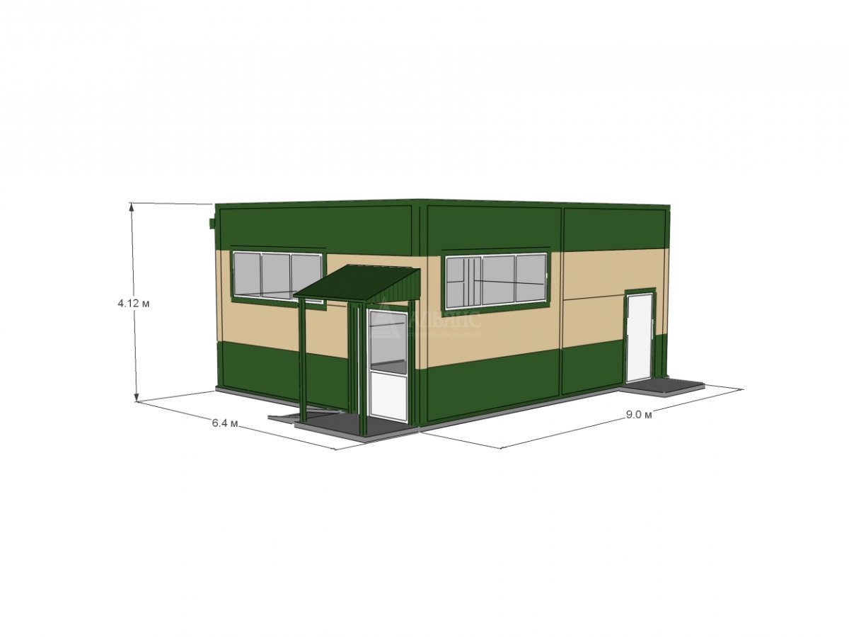 3D визуализация Павильон из сэндвич-панелей - фото 6